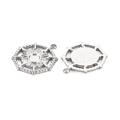 304 Stainless Steel Pendant Enamel Settings&nbsp;STAS-N097-144P