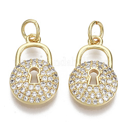 Brass Micro Pave Cubic Zirconia Pendants&nbsp;ZIRC-S067-021-NF