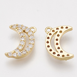 Brass Cubic Zirconia Charms&nbsp;KK-T035-43