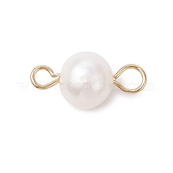 Natural Cultured Freshwater Pearl Round Links&nbsp;PALLOY-JF04219-02