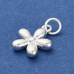 925 Sterling Silver Flower Charms&nbsp;STER-P071-14S