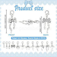 24Pcs 12 Style ABS Imitation Pearl Plastic Shoes Decorations&nbsp;HJEW-PH02281