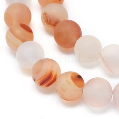 Natural Agate Beads Strands&nbsp;G-D0005-20-8mm
