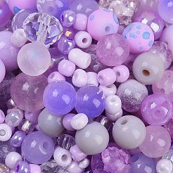 DIY Lampwork Beads & Glass Seed Beds Jewelry Making Findings Kits&nbsp;SEED-K010-01F