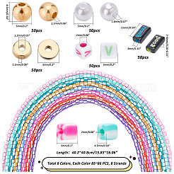 DIY Word Beaded Jewelry Making Finding Kit&nbsp;DIY-PH0010-70