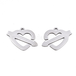 Non-Tarnish Valentine's Day 201 Stainless Steel Pendants&nbsp;X-STAS-S081-003