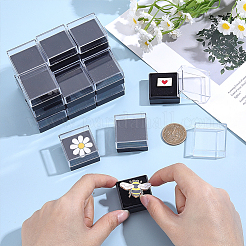 Transparent Plastic Badge Storage Boxes&nbsp;CON-WH0083-017