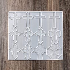 Religion Theme Cross Cabochon Silicone Molds&nbsp;DIY-L071-03
