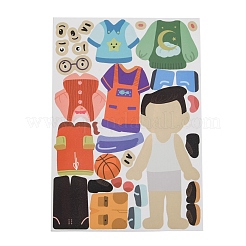 8Pcs Paper Scrapbook Stickers&nbsp;LS-DIY-I114-04
