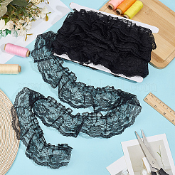 10M Polyester Ruffled Trimming&nbsp;DIY-GF0013-46B-02