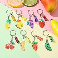 DIY Fruit Acrylic Keychain Making Kits&nbsp;DIY-FS0006-80