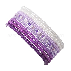8Pcs Glass Seed Beads Stretch Bracelets for Women&nbsp;BJEW-MZ00270