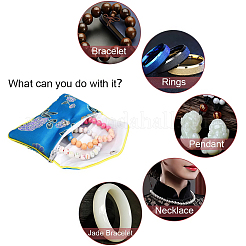Embroidery Damask Cloth Pouches Set&nbsp;ABAG-NB0001-14