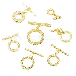 7Sets 7 Styles Brass Toggle Clasps&nbsp;KK-TA0008-79