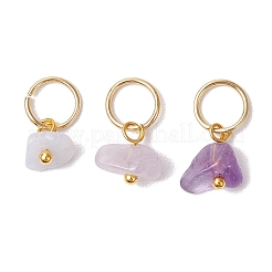 30Pcs 30 Styles Natural & Synthetic Mixed Gemstone Chip Charms&nbsp;PALLOY-JF02874-02