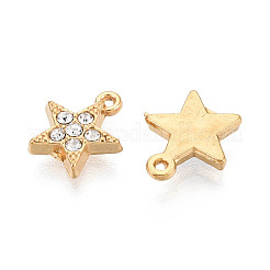 304 Stainless Steel Rhinestone Charms&nbsp;STAS-N110-43G