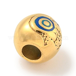 304 Stainless Steel Enamel European Beads&nbsp;STAS-U005-08G