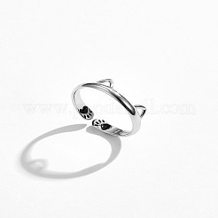 925 Sterling Silver Cuff Rings&nbsp;RJEW-BB70407