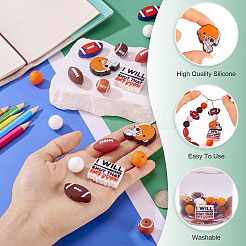 60Pcs Food Grade Eco-Friendly Silicone Beads&nbsp;SIL-TA0002-87