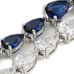 Brass Micro Pave Cubic Zirconia Necklaces&nbsp;NJEW-H027-01P-02