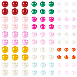 150G 5 Colors ABS Plastic Imitation Pearl Beads&nbsp;KY-TA0001-44B