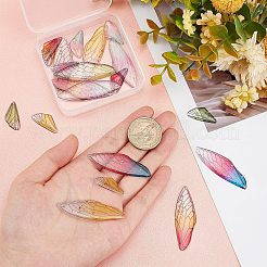 20Pcs 10 Style Transparent Resin Pendants&nbsp;RESI-NB0001-80
