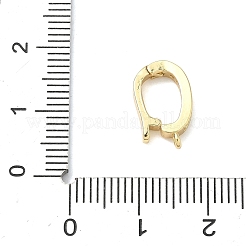 Brass Micro Pave Clear Cubic Zirconia Enhancer Shortener Pendant Bails&nbsp;KK-I476-17G
