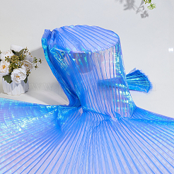 Polyester Mermaids Pleated Fabric&nbsp;DIY-WH0678-74B