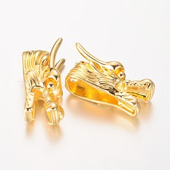 Dragon Head Brass Beads&nbsp;KK-O096-03