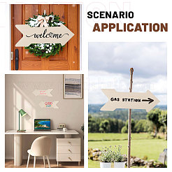 8Pcs Arrow Shape Unfinished Wooden Blank Plaque&nbsp;WOOD-CA0001-86