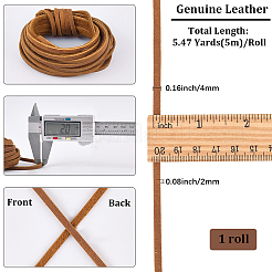 5M Flat Cowhide Leather Cords&nbsp;WL-GF0001-27B-01
