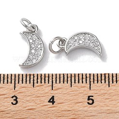 Rack Plating Brass Micro Pave Cubic Zirconia Pendants&nbsp;KK-Z039-21P