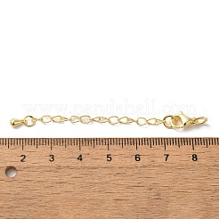 Rack Plating Brass Ends with Chain and Clasps&nbsp;KK-F873-01G-01
