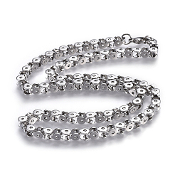 Non-Tarnish 304 Stainless Steel Chain Necklaces&nbsp;NJEW-F242-15P-C