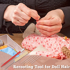 Doll Hair Rooting Holders Tool Set&nbsp;TOOL-WH0159-18A