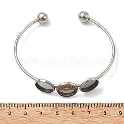 304 Stainless Steel Cuff Bangle Making&nbsp;STAS-B126-04P