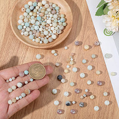 3Strands 3 Styles Natural Flower Amazonite Beads Strands&nbsp;G-PA0001-42