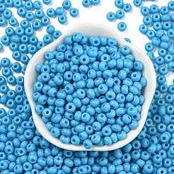 Imitation Jade 3/0 Glass Seed Beads&nbsp;SEED-Z001-A-B18