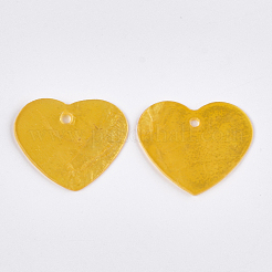 Spray Painted Capiz Shell Pendants&nbsp;SSHEL-T006-09B