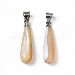 Natural Trochid Shell/Trochus Pendants&nbsp;SSHEL-N027-129P