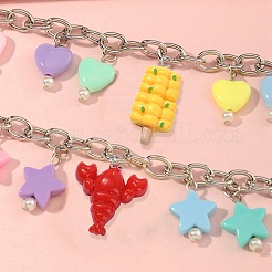 24Pcs 12 Styles Opaque Resin Imitation Food Pendants&nbsp;CRES-CJ0001-61