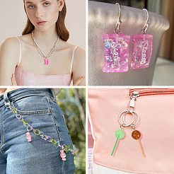 24Pcs 12 Styles Resin Imitation Food Pendants&nbsp;RESI-TA0004-22