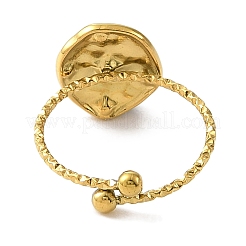 Ion Plating(IP) 304 Stainless Steel Adjustable Ring for Women&nbsp;RJEW-F166-10G-01