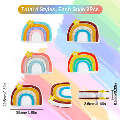 8Pcs 4 Colors ilicone Beads&nbsp;SIL-SC0001-12