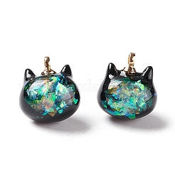 Sparkle Opaque Resin Charms&nbsp;RESI-E019-01G-02