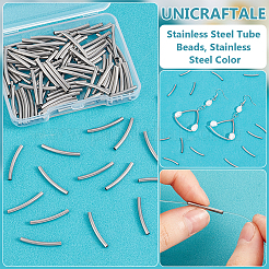 100Pcs 304 Stainless Steel Tube Beads&nbsp;STAS-UN0060-12