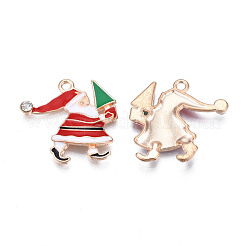 Christmas Alloy Enamel Pendants&nbsp;ENAM-Q442-52