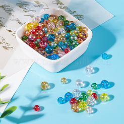 528Pcs 12 Style Electroplate Transparent Glass Beads&nbsp;GLAA-TA0002-31