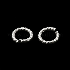 Brass Twisted Open Jump Rings&nbsp;KK-O143-29S