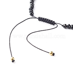 Adjustable Nylon Thread Braided Bead Bracelet&nbsp;BJEW-JB06441-01